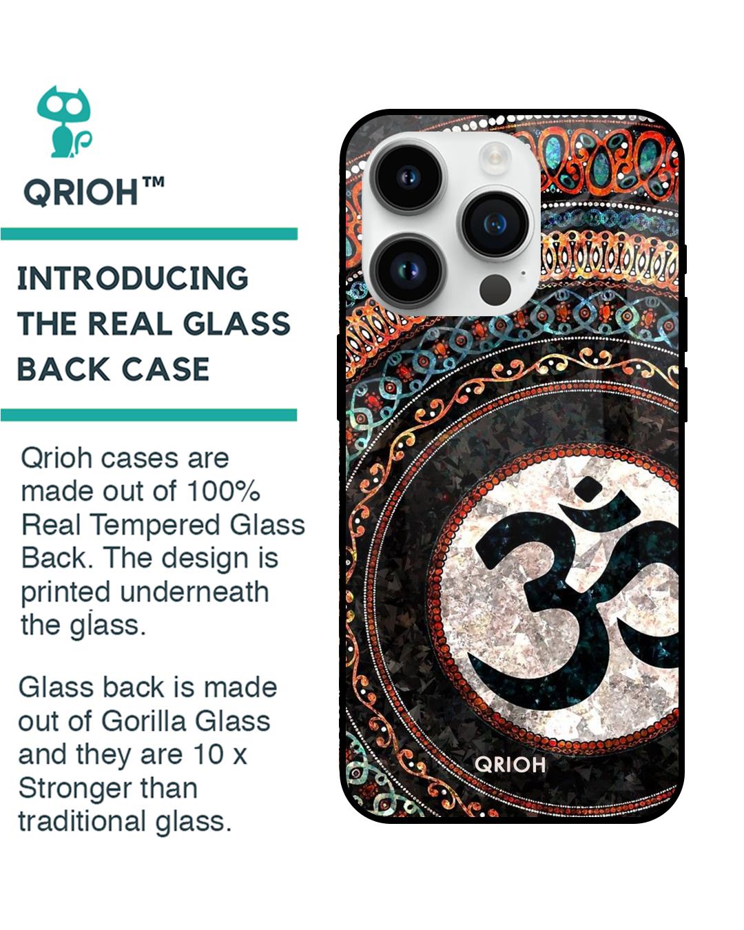 Shop Worship Printed Premium Glass Cover for Apple iPhone 14 Pro (Shock Proof, Scratch Resistant)-Back