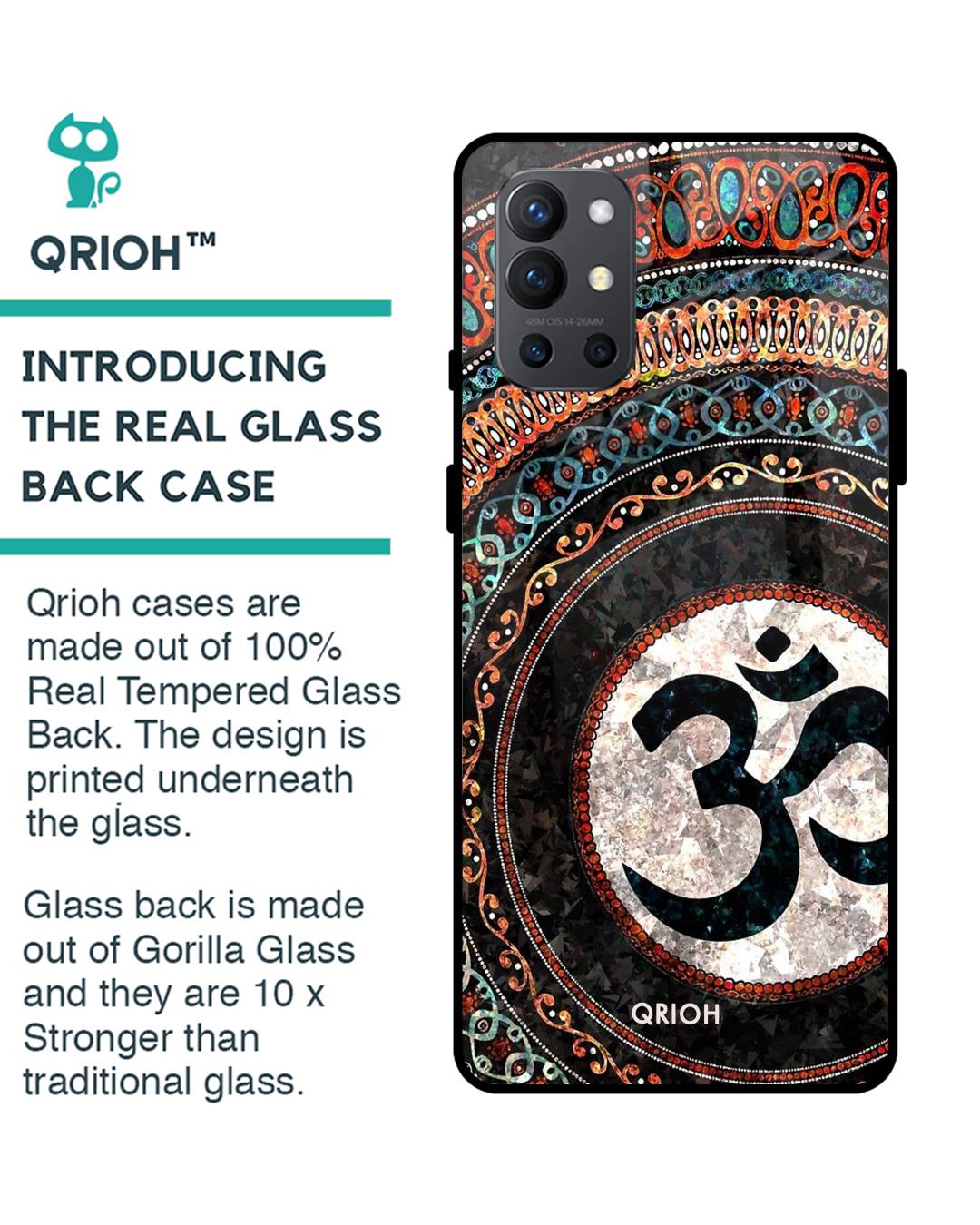 Shop Worship Printed Premium Glass Cover For OnePlus 9R (Impact Resistant, Matte Finish)-Back