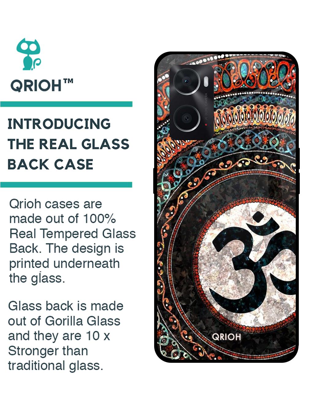 Shop Worship Printed Premium Glass Cover for Oppo A36 (Shock Proof, Scratch Resistant)-Back
