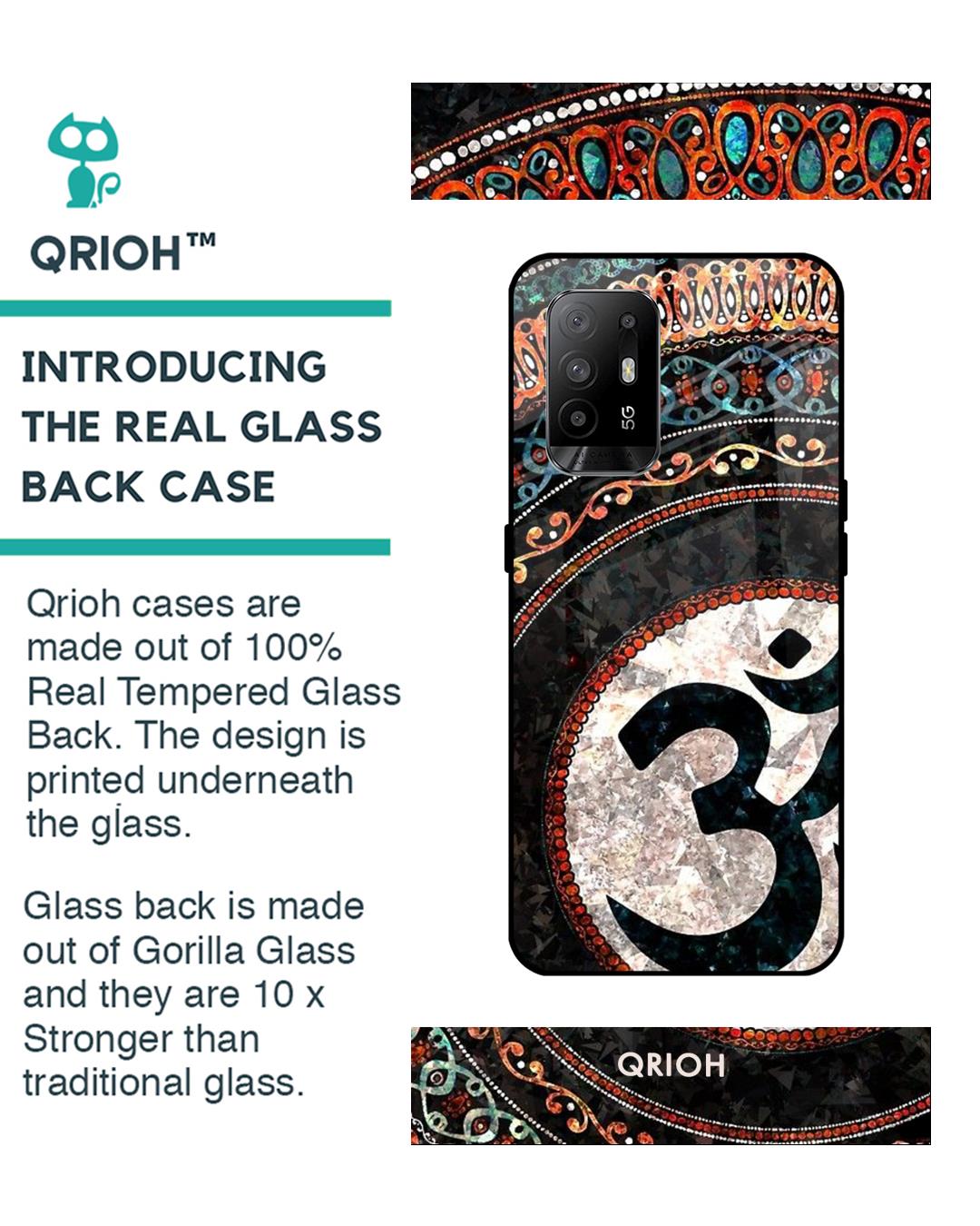 Shop Worship Printed Premium Glass Cover For Oppo F19 Pro Plus (Impact Resistant, Matte Finish)-Back