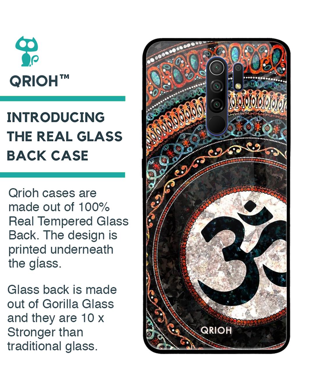 Shop Worship Printed Premium Glass Cover For Xiaomi Redmi 9 Prime (Impact Resistant, Matte Finish)-Back