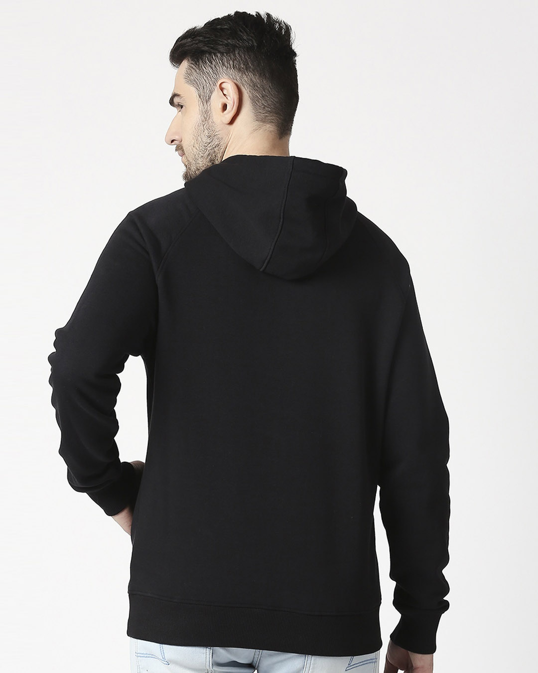 Shop Worthy Stylised Panel Sweatshirt Hoodie-Back