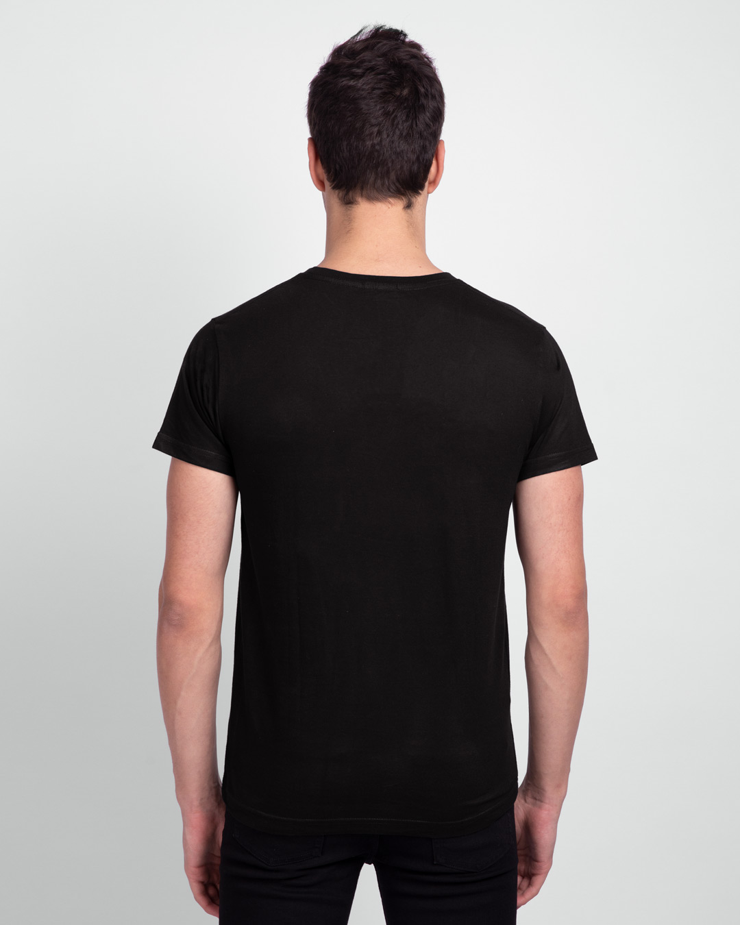 Shop Write Your Own Story Half Sleeve T-Shirt Black-Back
