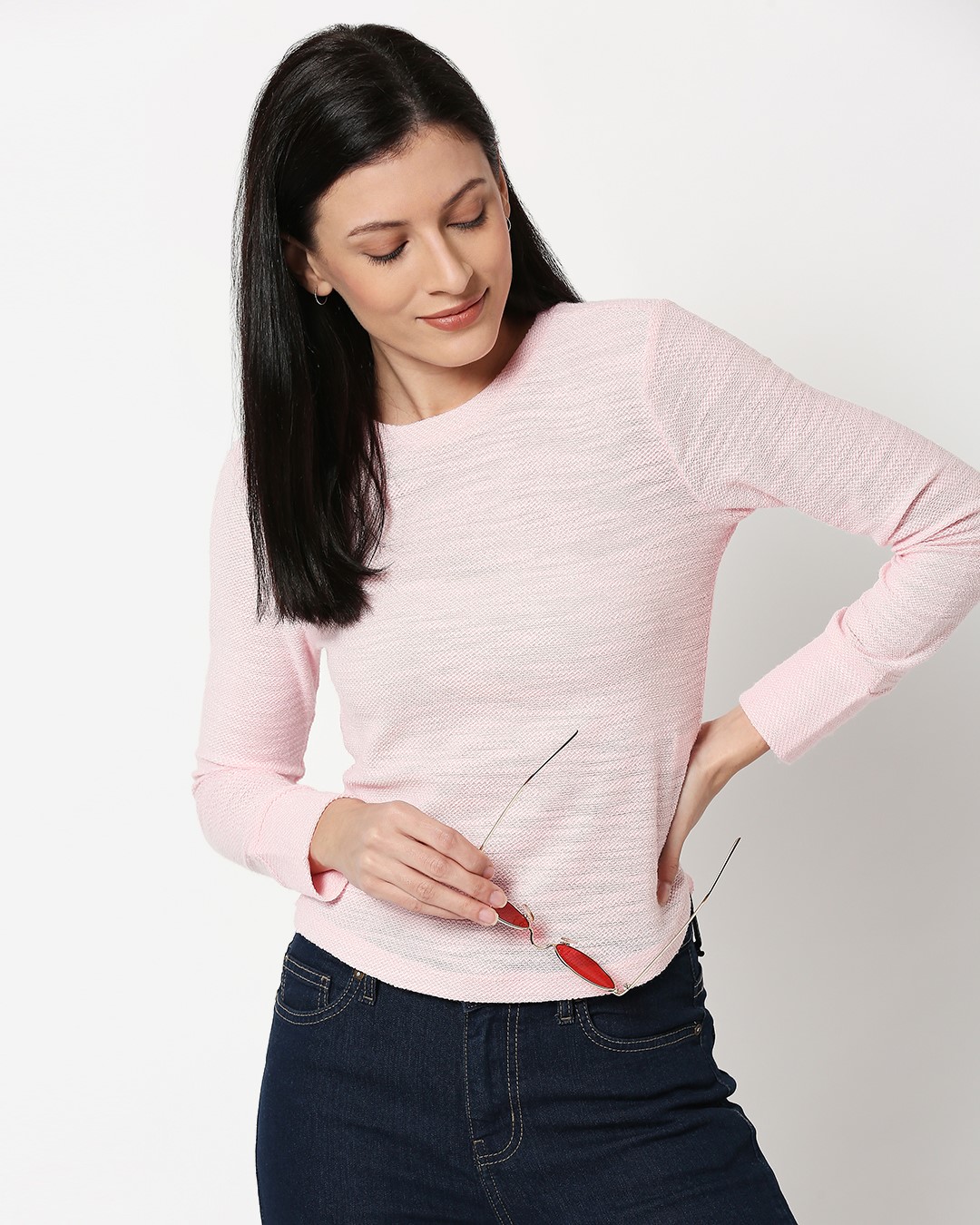 

Women' Light Winter Full Sleeves Top Women' Plain Full Sleeves WW T-Shirt Bewakoof.com, Pink