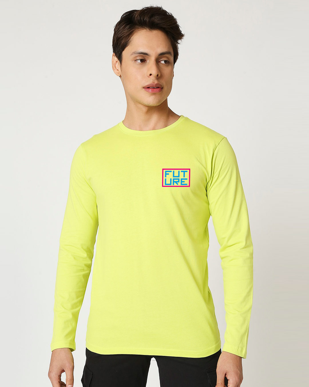Shop Xoxo Future Full Sleeve T-Shirt Neo Mint-Back