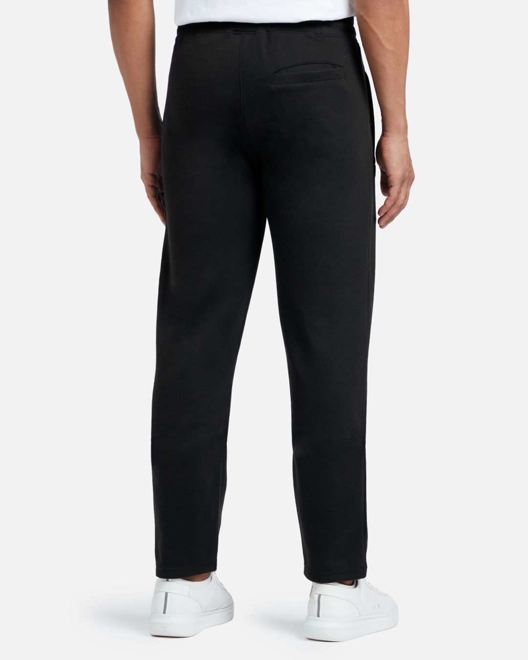 Shop Men's Black Mid Rise Regular Fit Pyjamas-Back