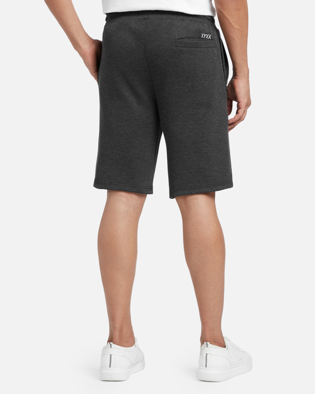 Shop Men's Black Regular Fit Shorts-Back