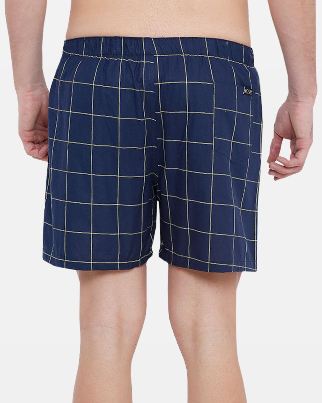 Shop Men's Checked Boxers Lime-Back