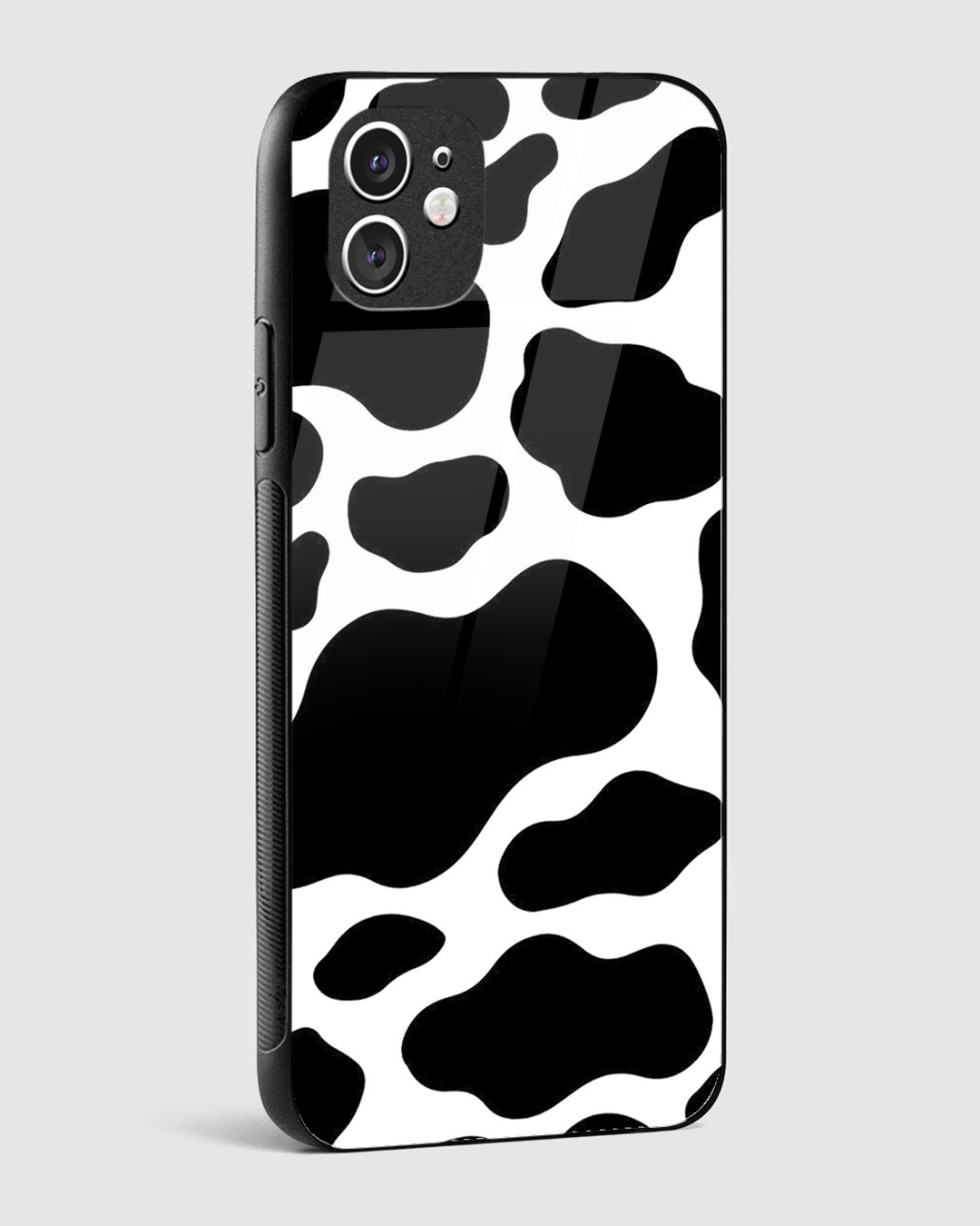 Shop Y2K Cow Print Premium Glass Case for Apple iPhone 11-Back