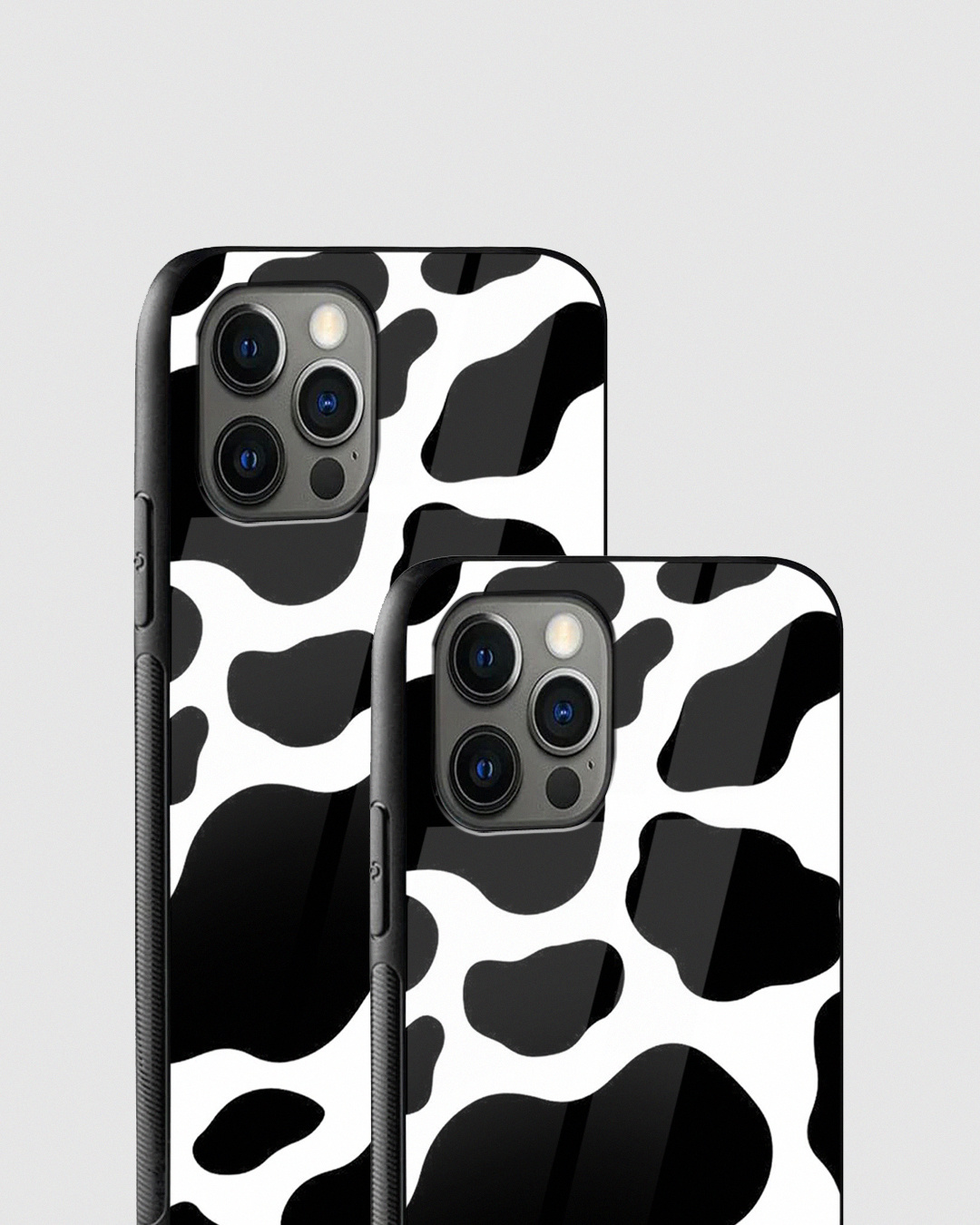 Shop Y2K Cow Print Premium Glass Case for Apple iPhone 15 Pro Max-Back