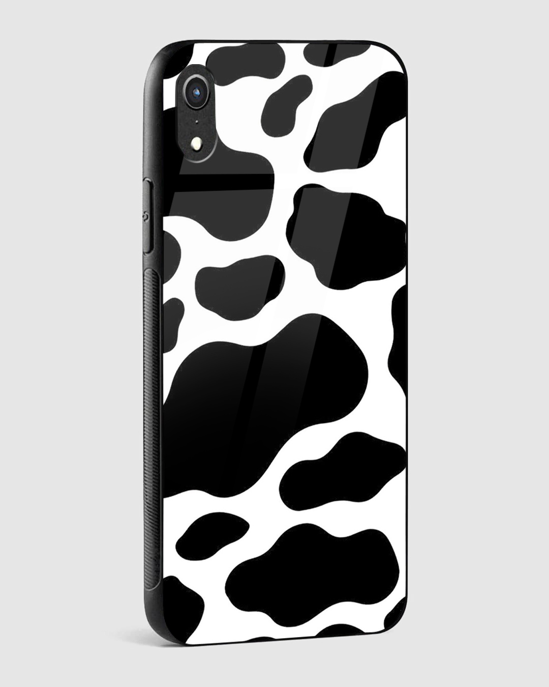 Shop Y2K Cow Print Premium Glass Case for Apple iPhone XR-Back