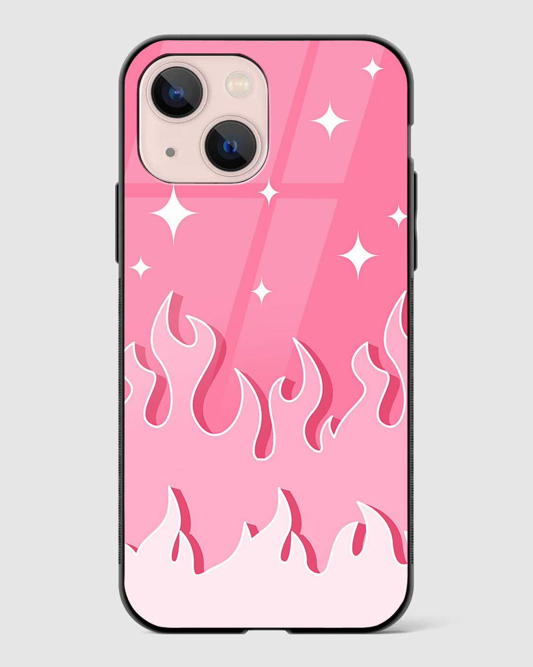 Buy Y2K Fireburst Pink Flame Premium Glass Case for Apple iPhone 14