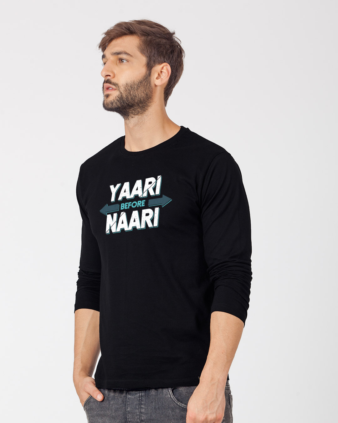 Shop Yaari Full Sleeve T-Shirt-Back