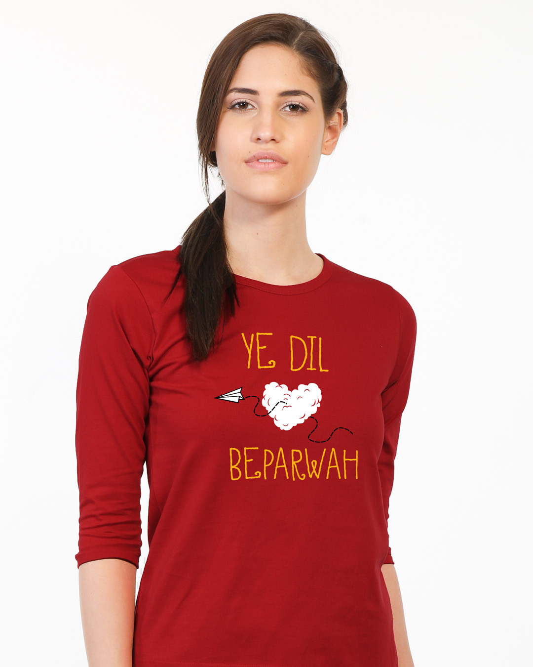Ye Dil Round Neck 3/4th Sleeve T-Shirt