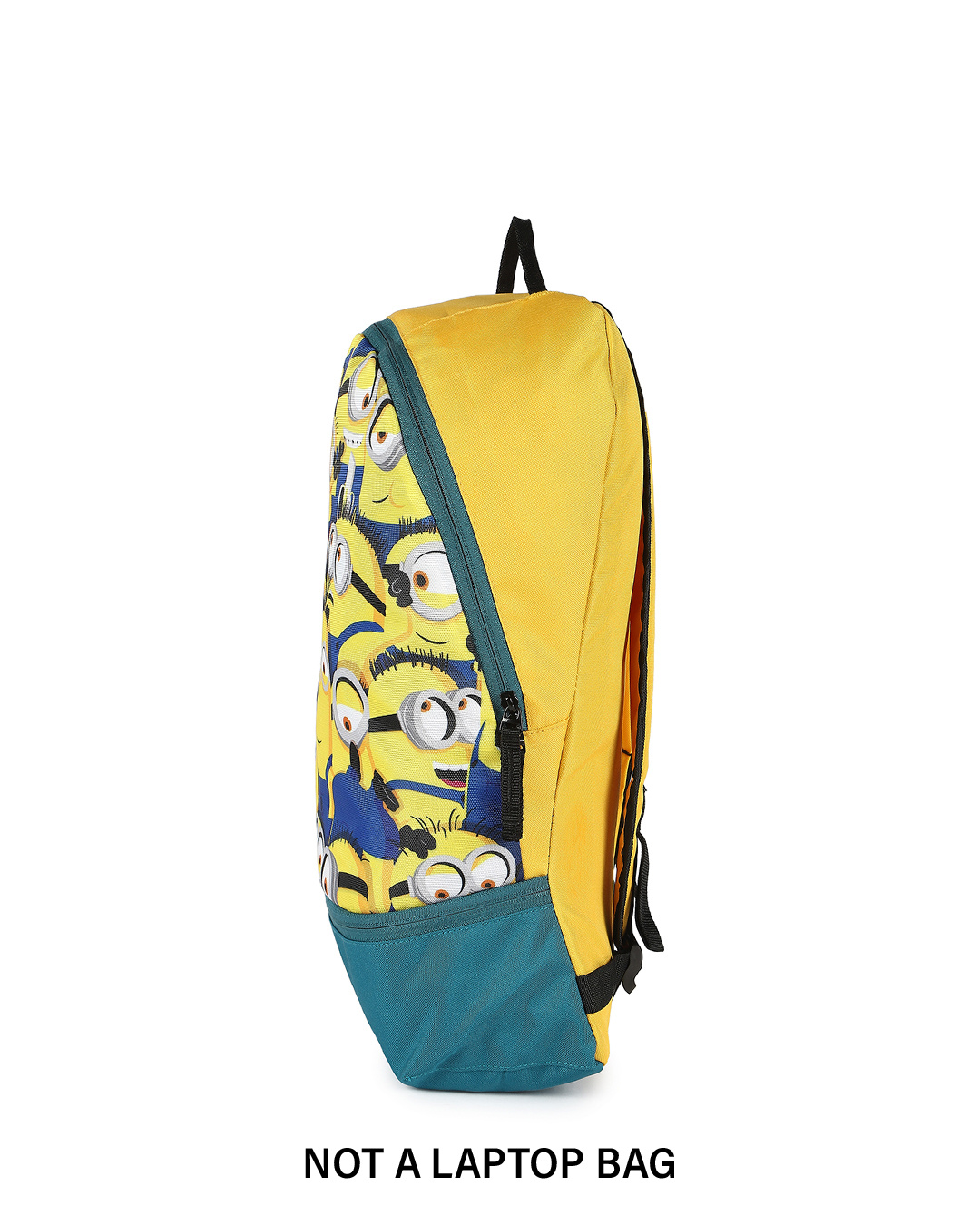 Shop Yellow & Blue Minion Pattarn Printed Small Backpack-Back