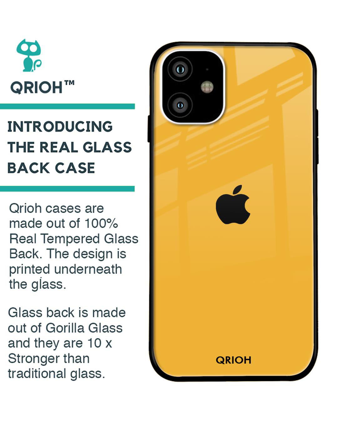 Shop Premium Glass Cover for iPhone 11(Shock Proof, Lightweight)-Back