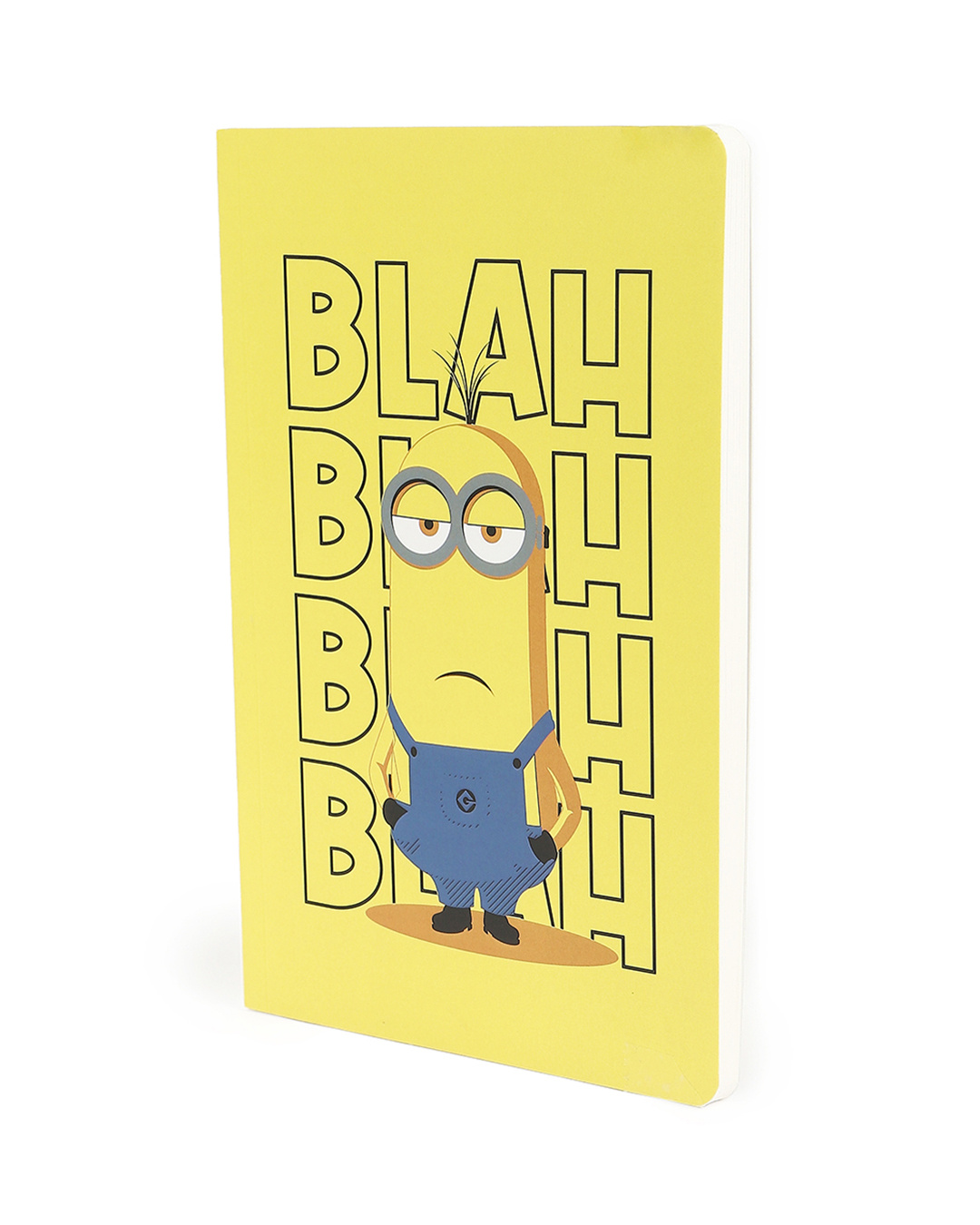 Shop Yellow Minion Blah Notebook-Back