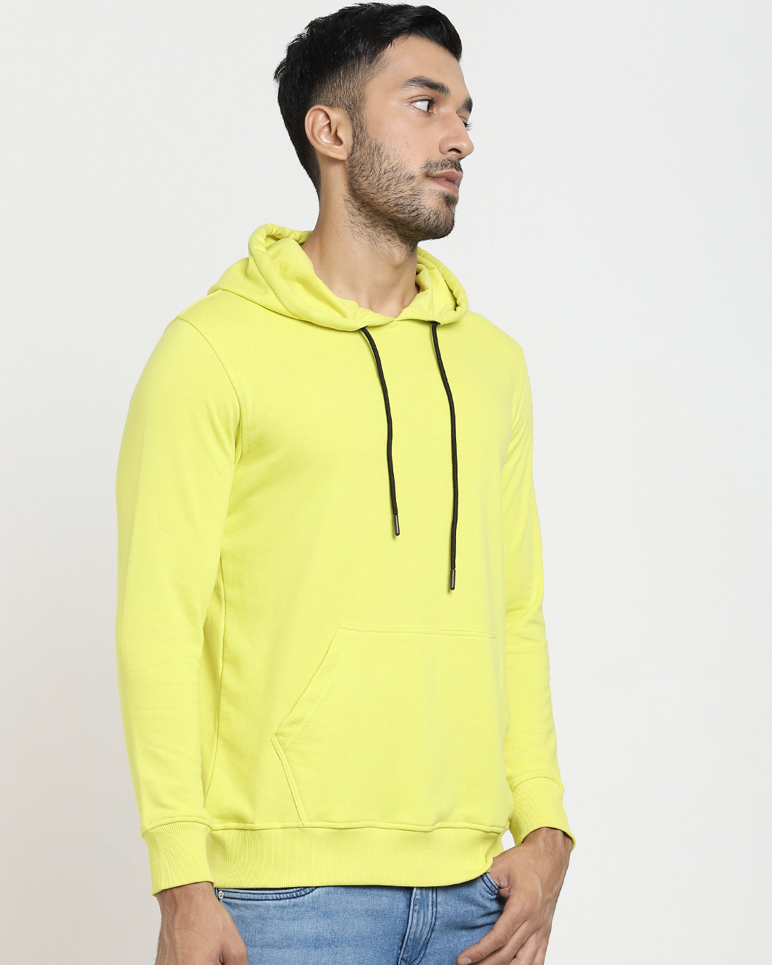 Shop Men's Yellow Plum Hoodie-Back