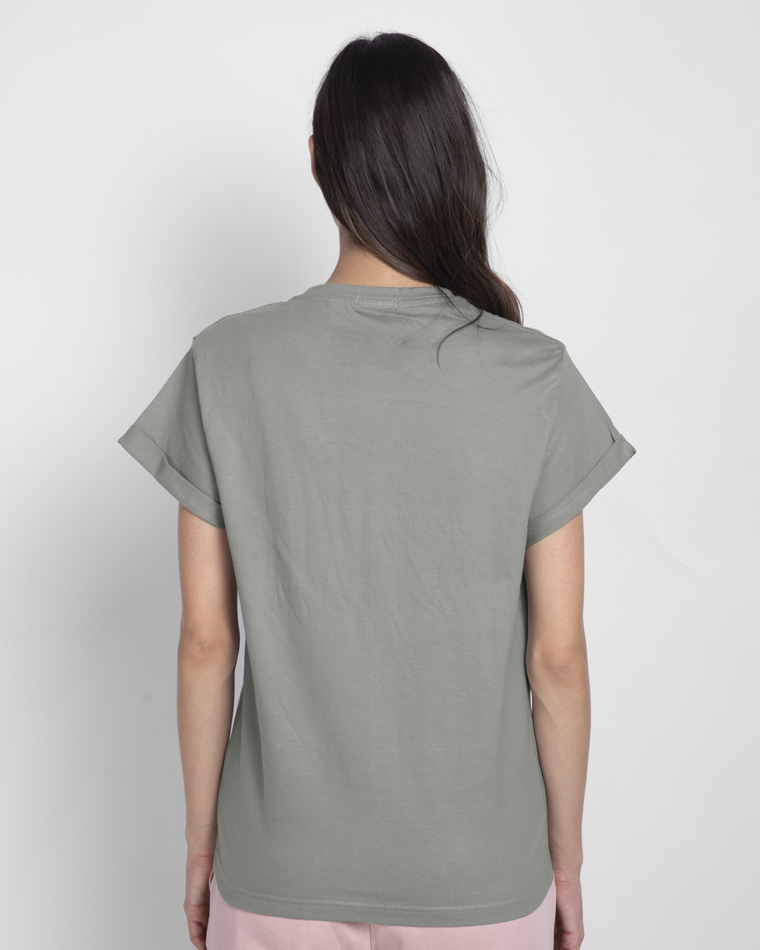 Shop Yes! Ignoring You Boyfriend T-Shirt (DL) Meteor Grey-Back