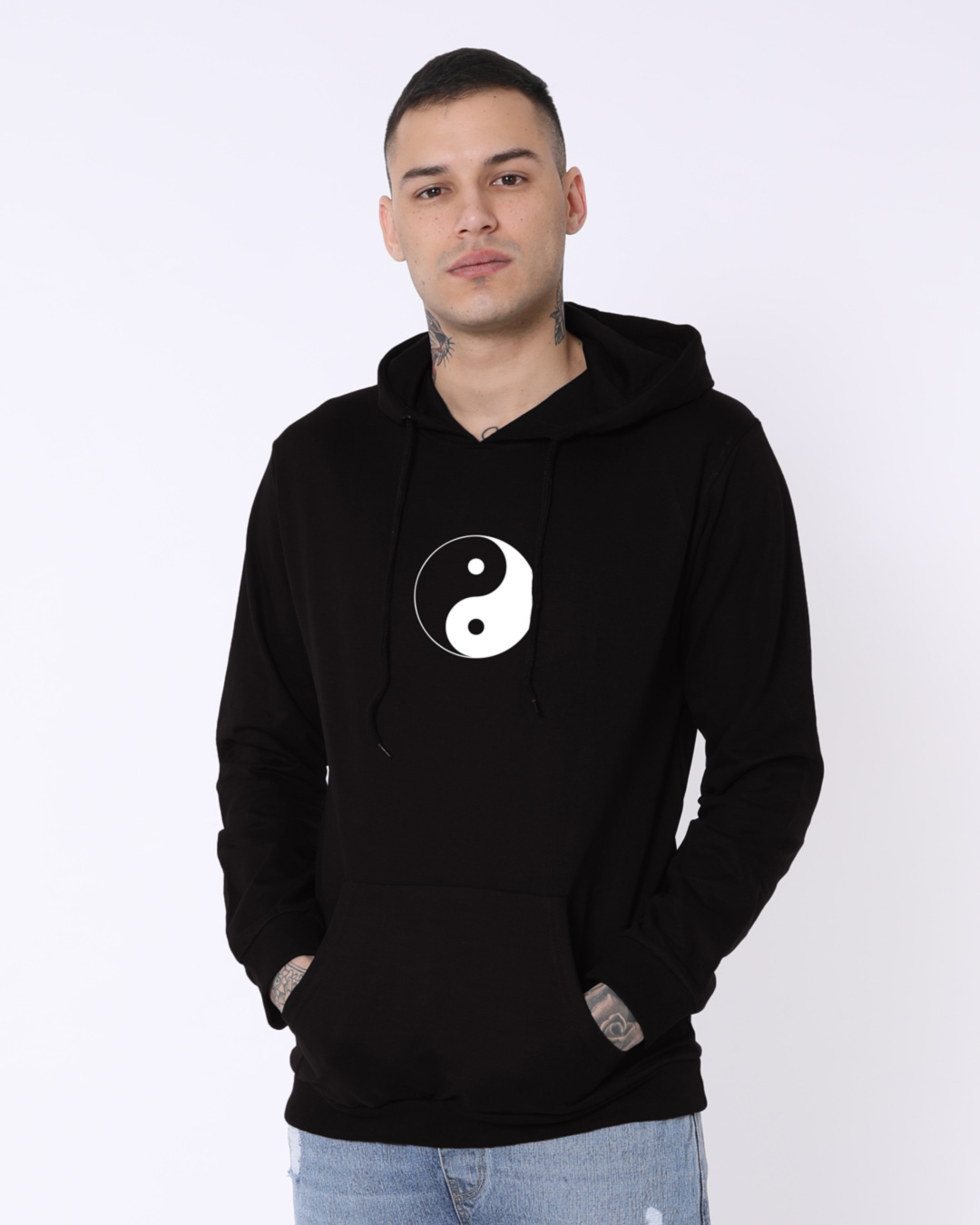 Buy Yin Yang Fleece Hoodies Online at Bewakoof