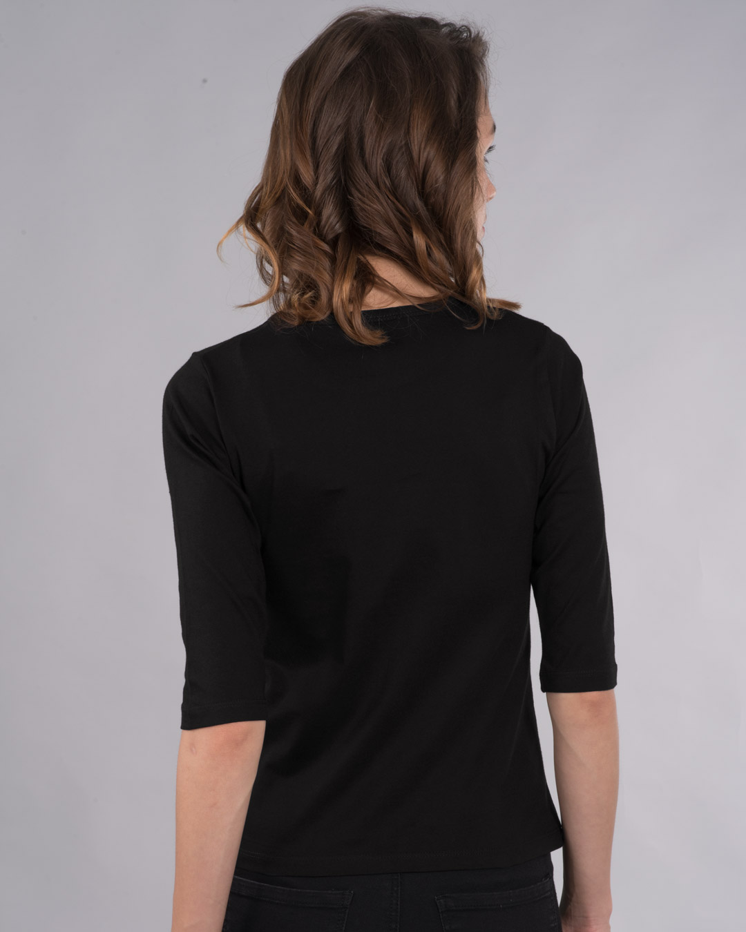 Shop You're The Monica Round Neck 3/4th Sleeve T-Shirt (FRL)-Back