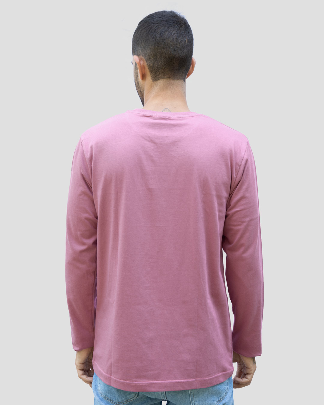 Shop Your Way Full Sleeve T-Shirt-Frosty Pink-Back
