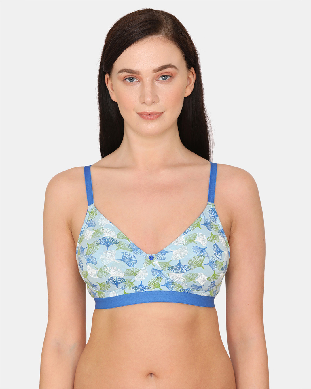 Buy Zivame Double Layered Non-Wired 3/4th Coverage T-Shirt Bra - Crystal  Blue Online in India at Bewakoof