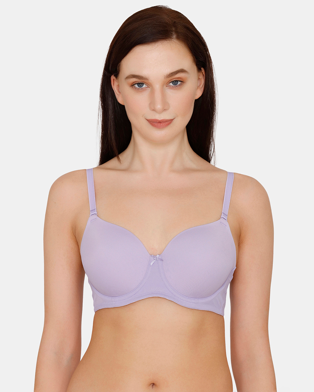 Buy Zivame Padded Wired 3/4th Coverage T-Shirt Bra - Violet Tulip