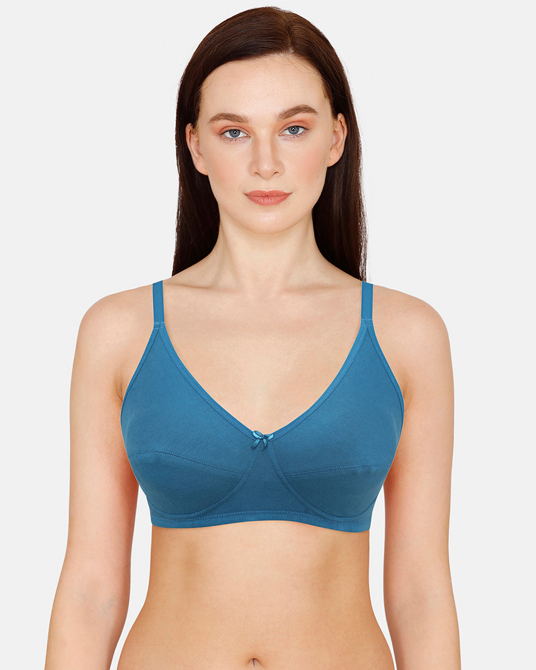 Buy Zivame Rosaline Basics Double Layered Non Wired Medium Coverage Bra Seaport Online In 4211