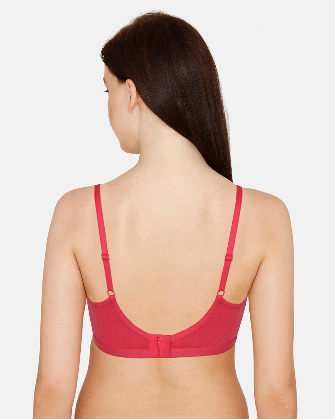 Shop Rosaline Double Layered Non Wired 3/4th Coverage Anti Microbial Finish T Shirt Bra-Back