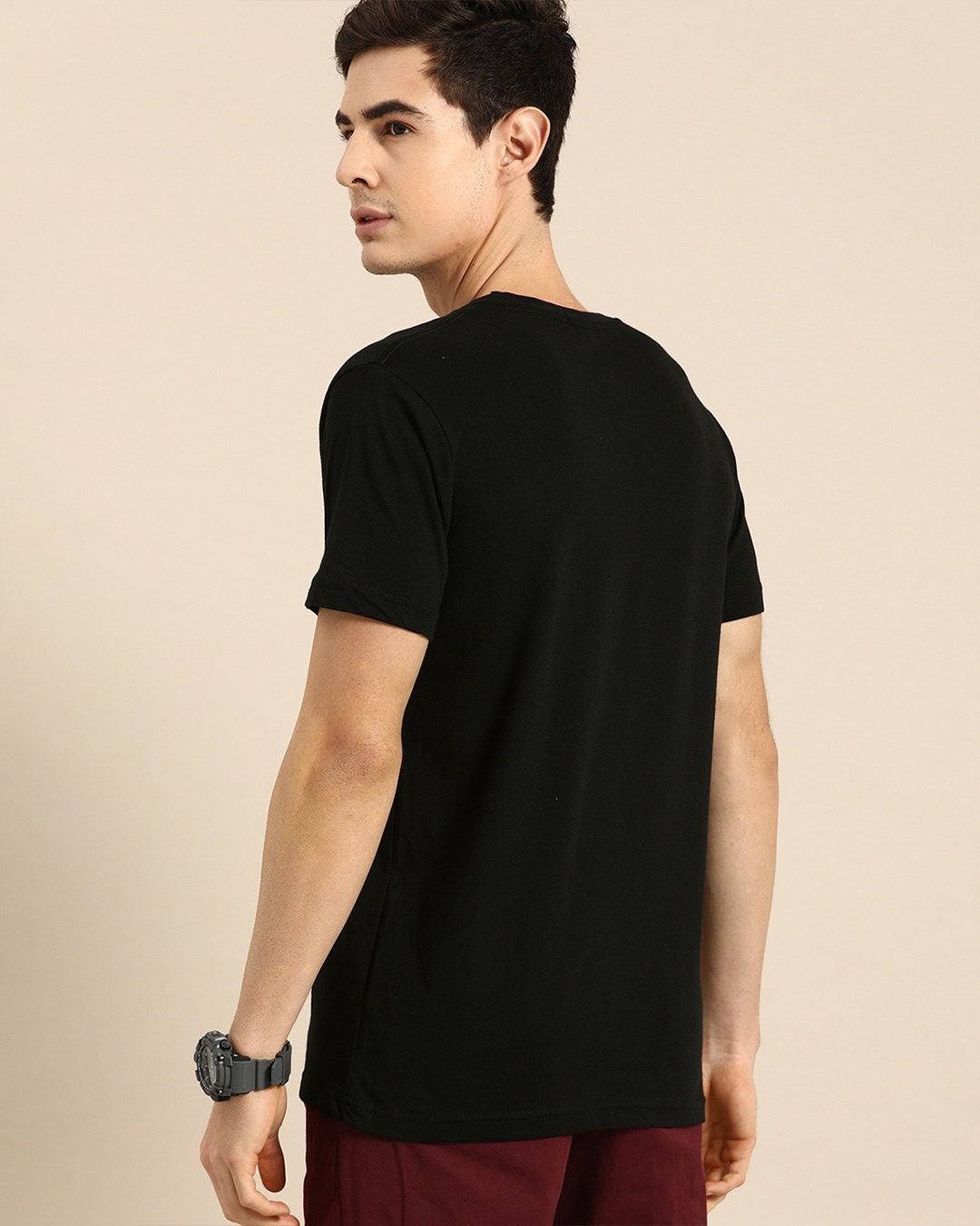 Shop 2020 Emojis Half Sleeve T-Shirt Black-Design