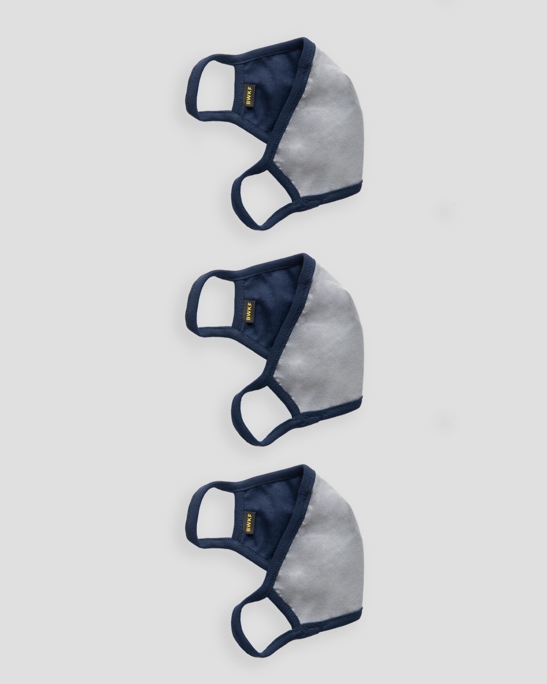 Shop 3 layer Premium Life Mask Combo of 3 (Navy Blue)-Design