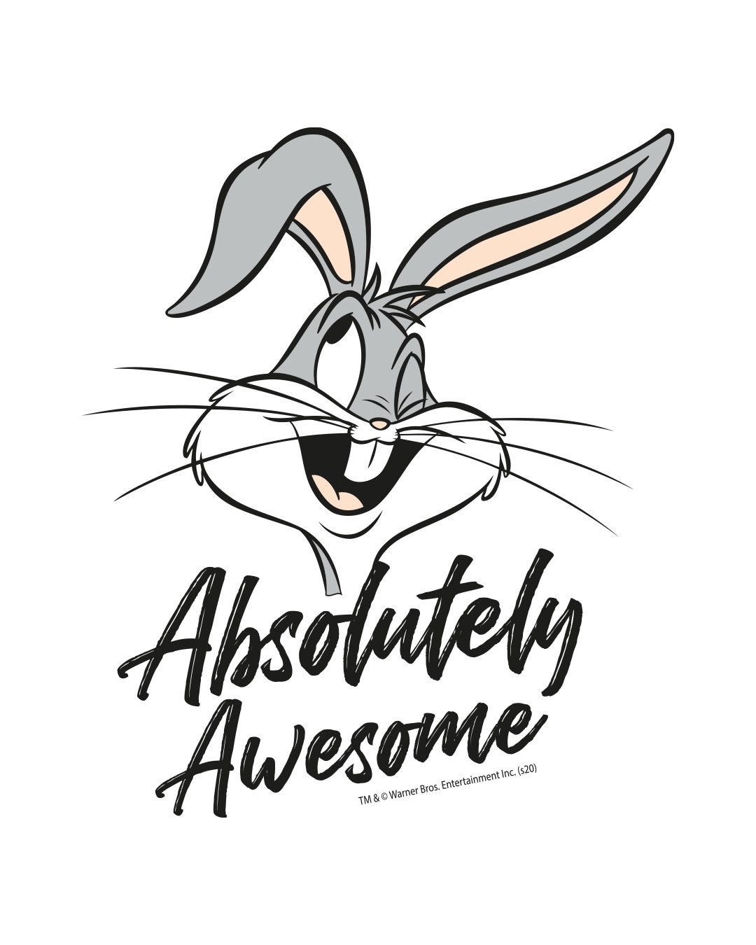 Shop Absolutely Awesome Bunny 3/4th Sleeve Raglan T-Shirt (LTL)