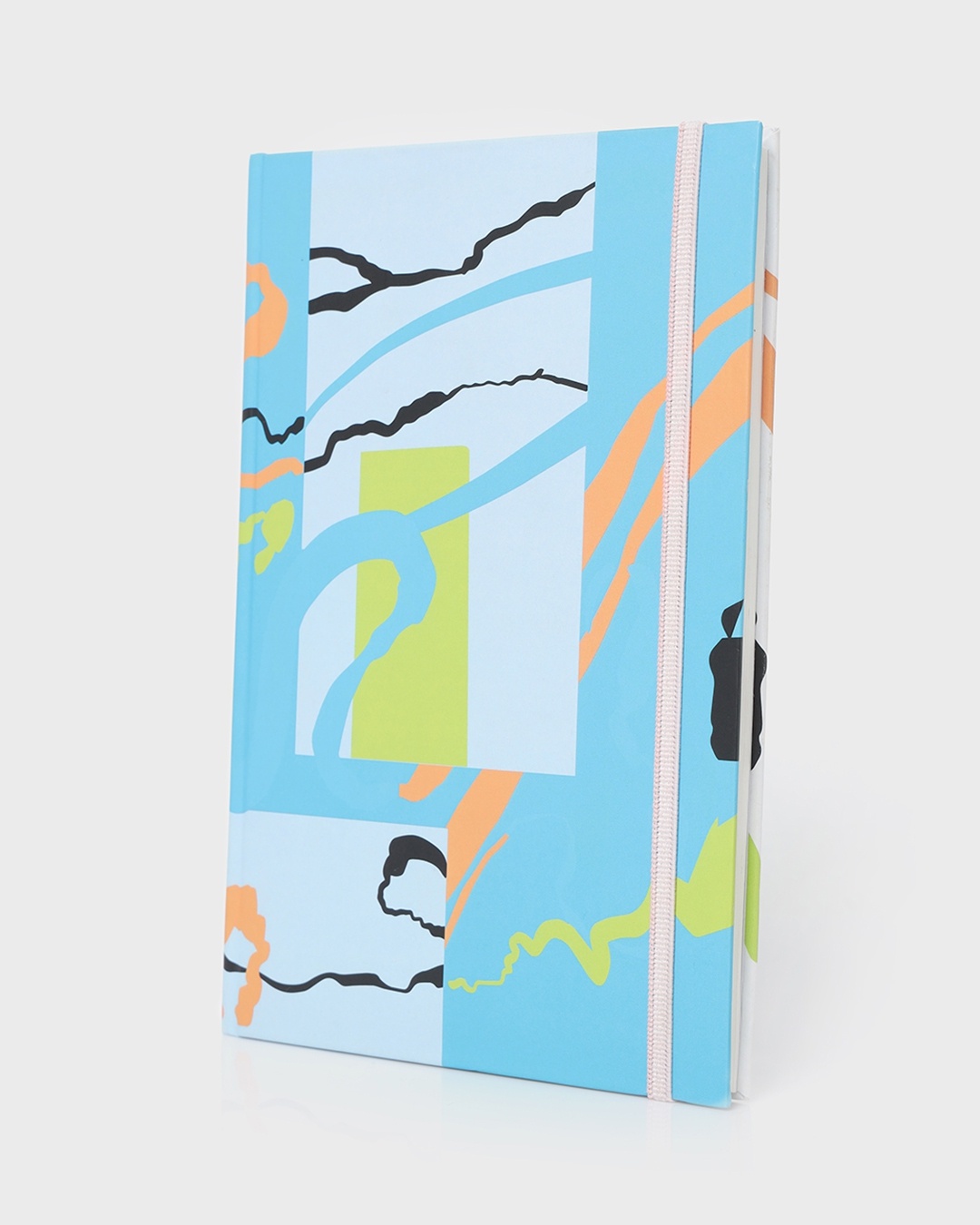 Shop Abstarct Hard Bound Notebook with Elastic-Back