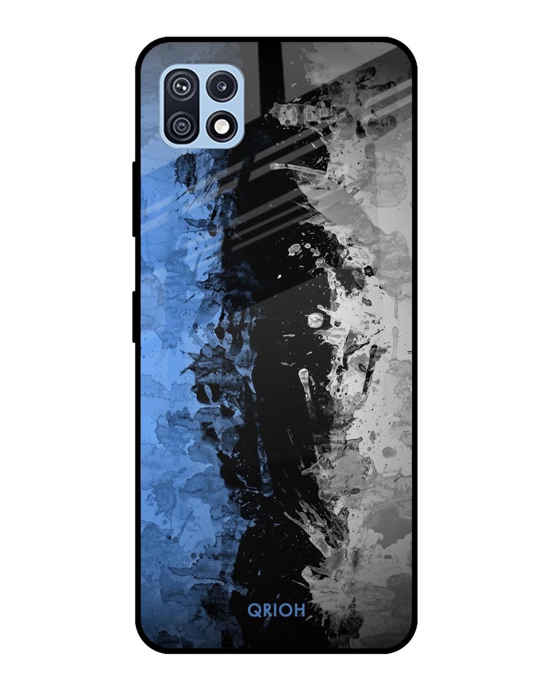 Shop Abstract Printed Premium Glass Cover For  F42 5G(Impact Resistant, Matte Finish)-Back