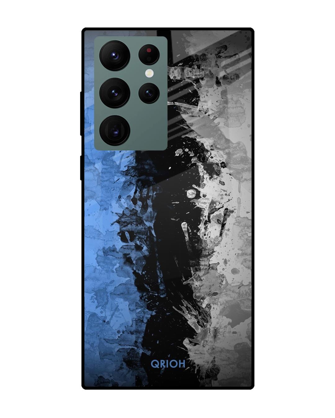 Shop Abstract Printed Premium Glass Cover For  S22 Ultra 5G (Impact Resistant)-Front