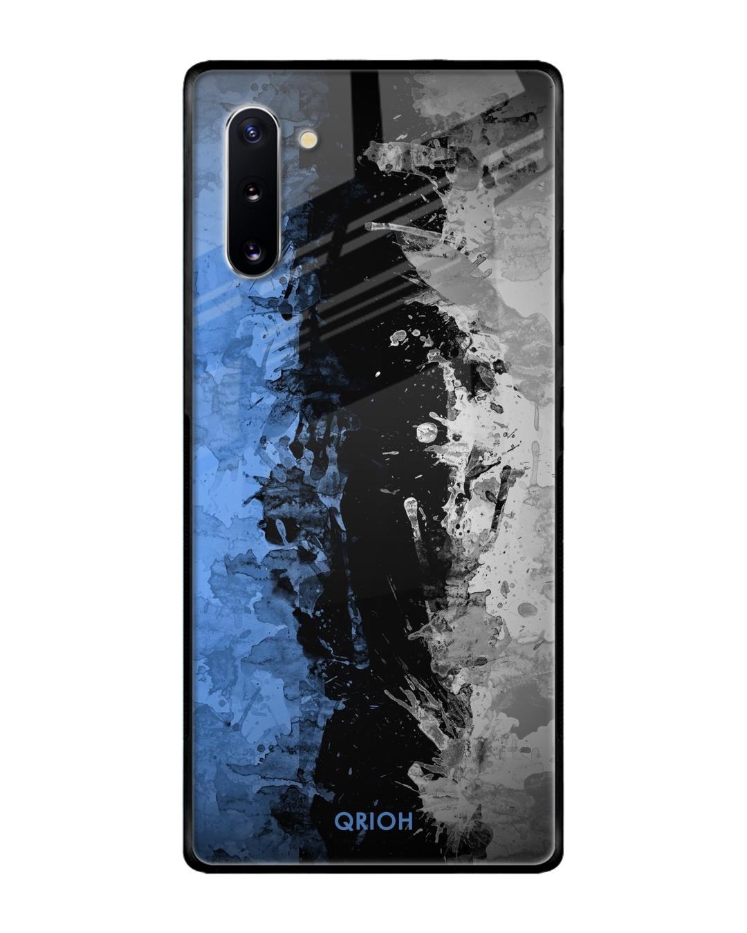 Shop Abstract Printed Premium Glass Cover For Samsung Galaxy Note 10(Impact Resistant, Matte Finish)-Back