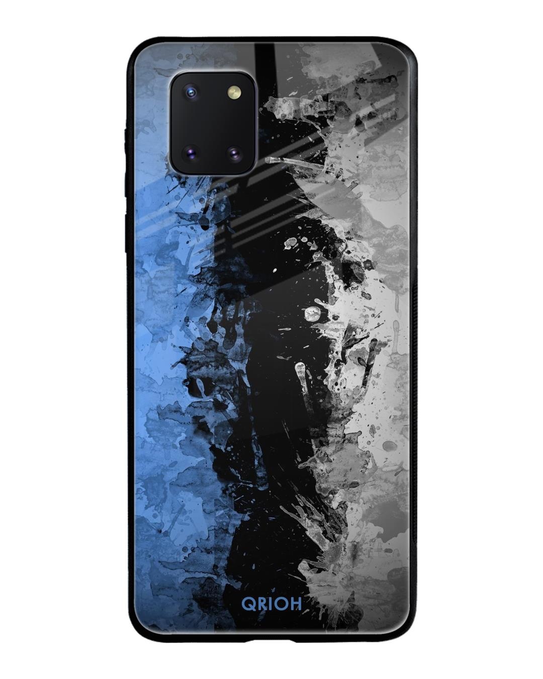 Shop Abstract Printed Premium Glass Cover For Samsung Galaxy Note 10 lite (Impact Resistant)-Back