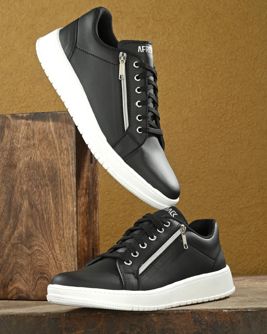 Afrojack sneakers black hot sale casual shoes