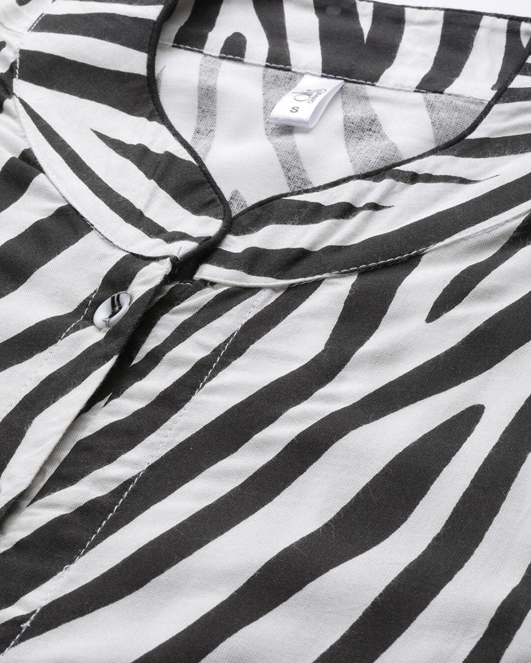 Shop Zebra Print Straight Kurta-Full