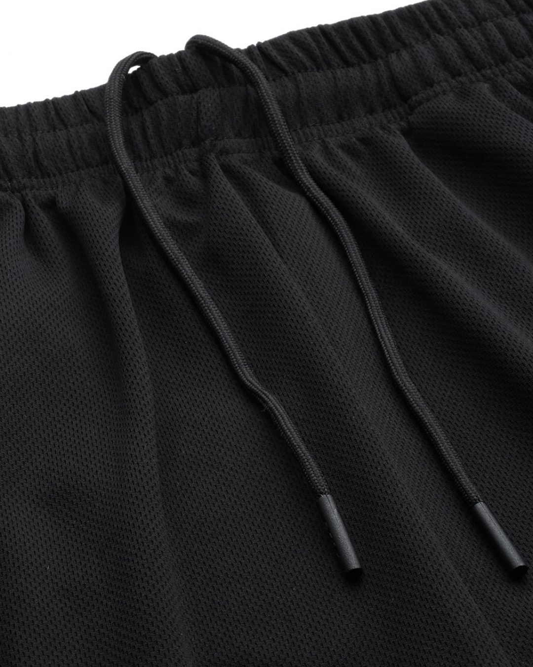 Shop Men Black Solid Slim Fit Sports Shorts-Full