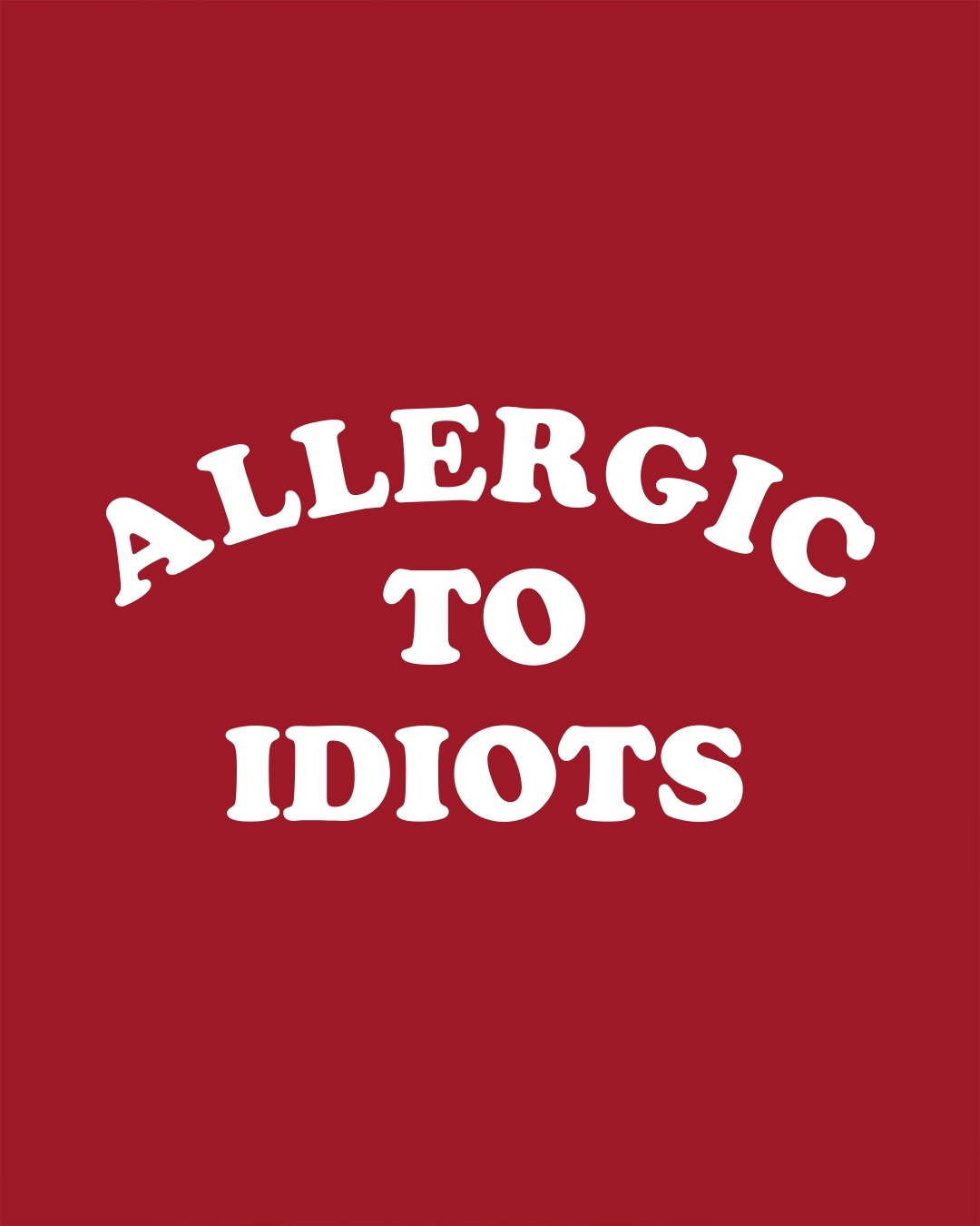 Shop Allergic To Idiots Boyfriend T-Shirt-Full