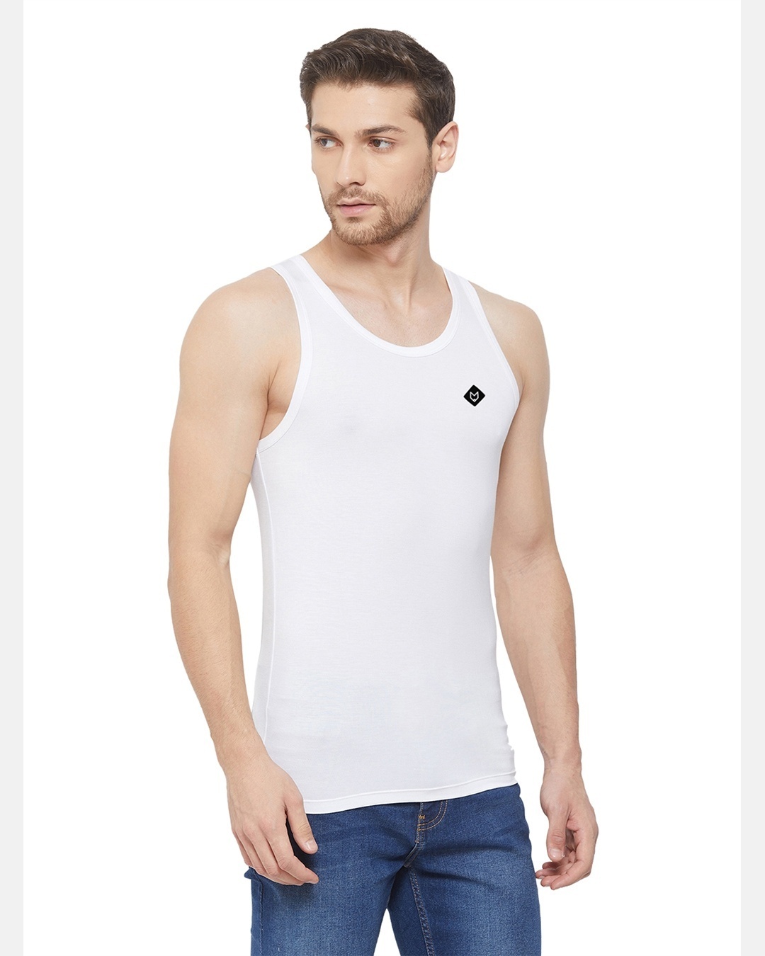 Shop Dario Micro Modal Vest   White-Design