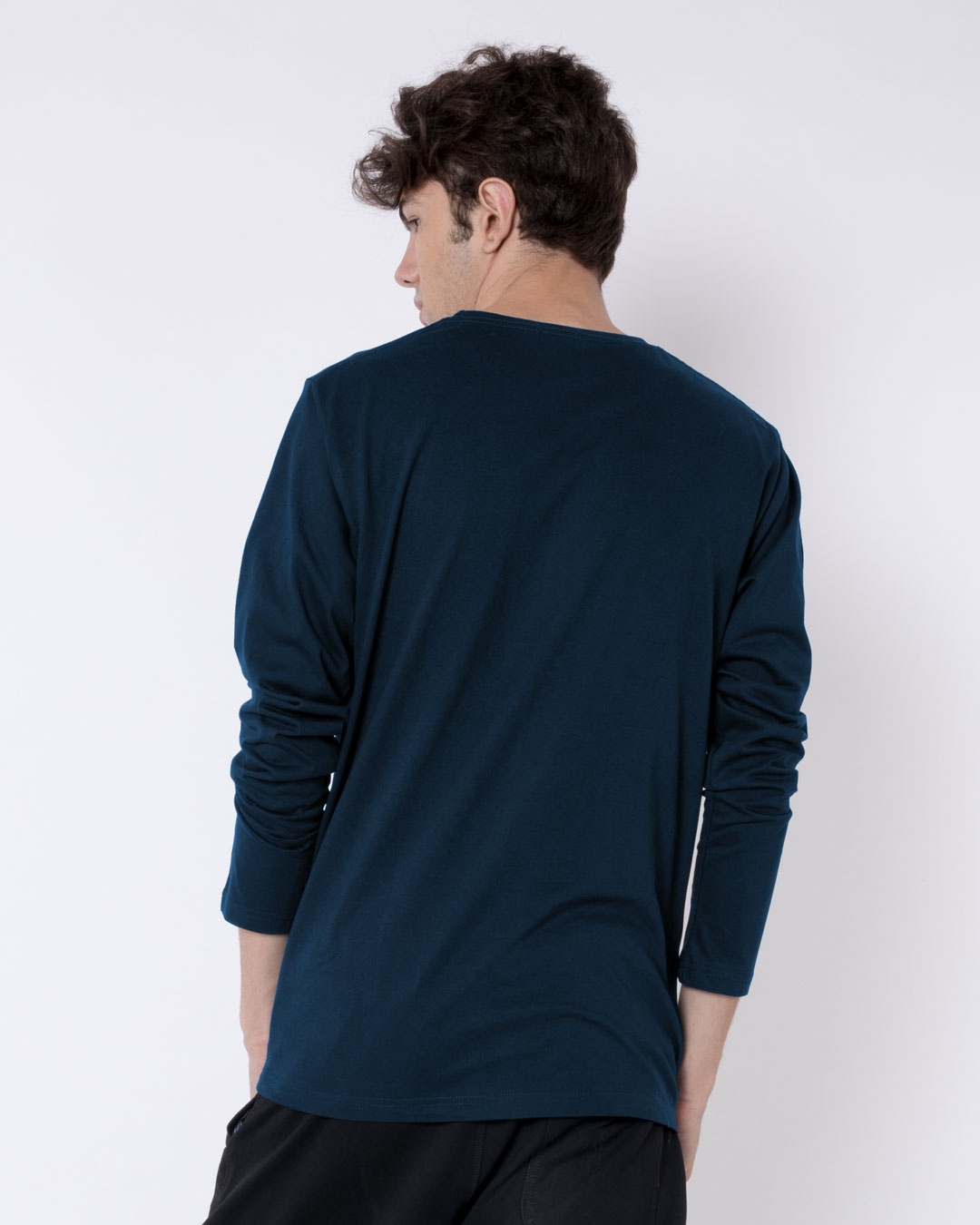 Shop Alpha Full Sleeve T-Shirt Navy Blue-Design
