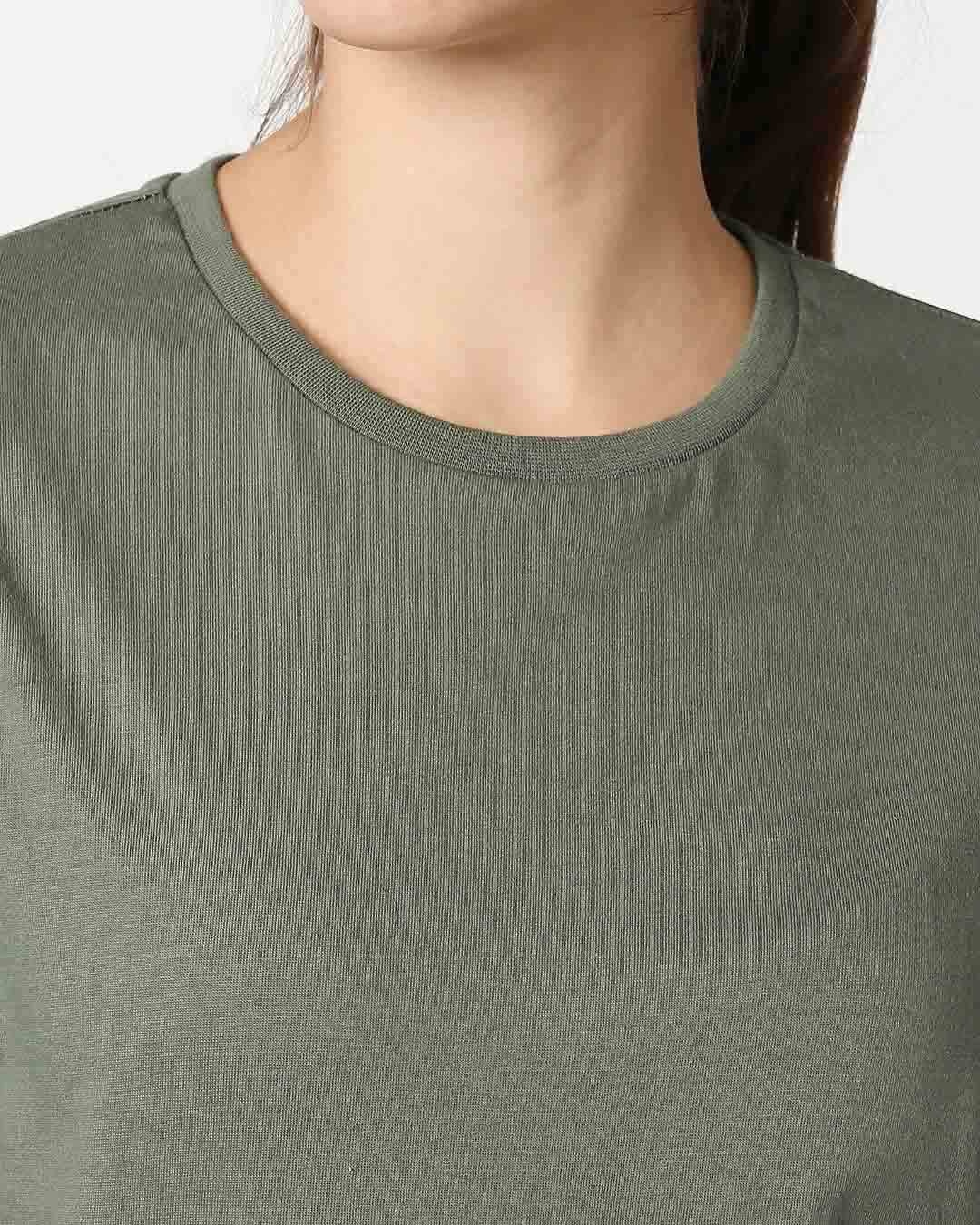 Shop Women's Green Boyfriend T-shirt