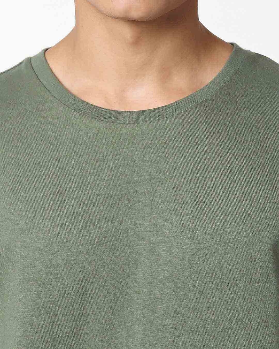 Shop Alpha Green Full Sleeve T-Shirt