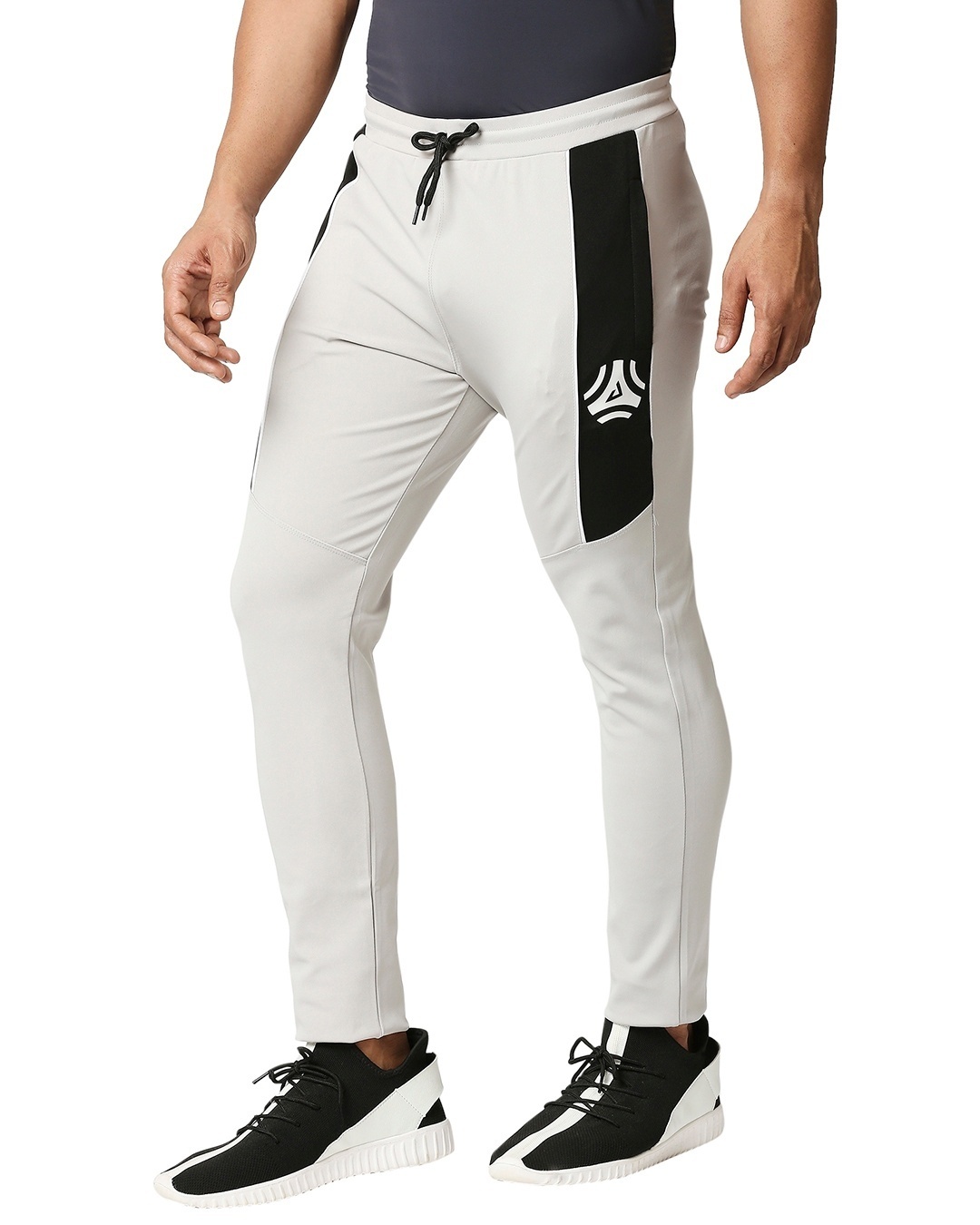 Shop Printed Men Light Grey Track Pants-Full