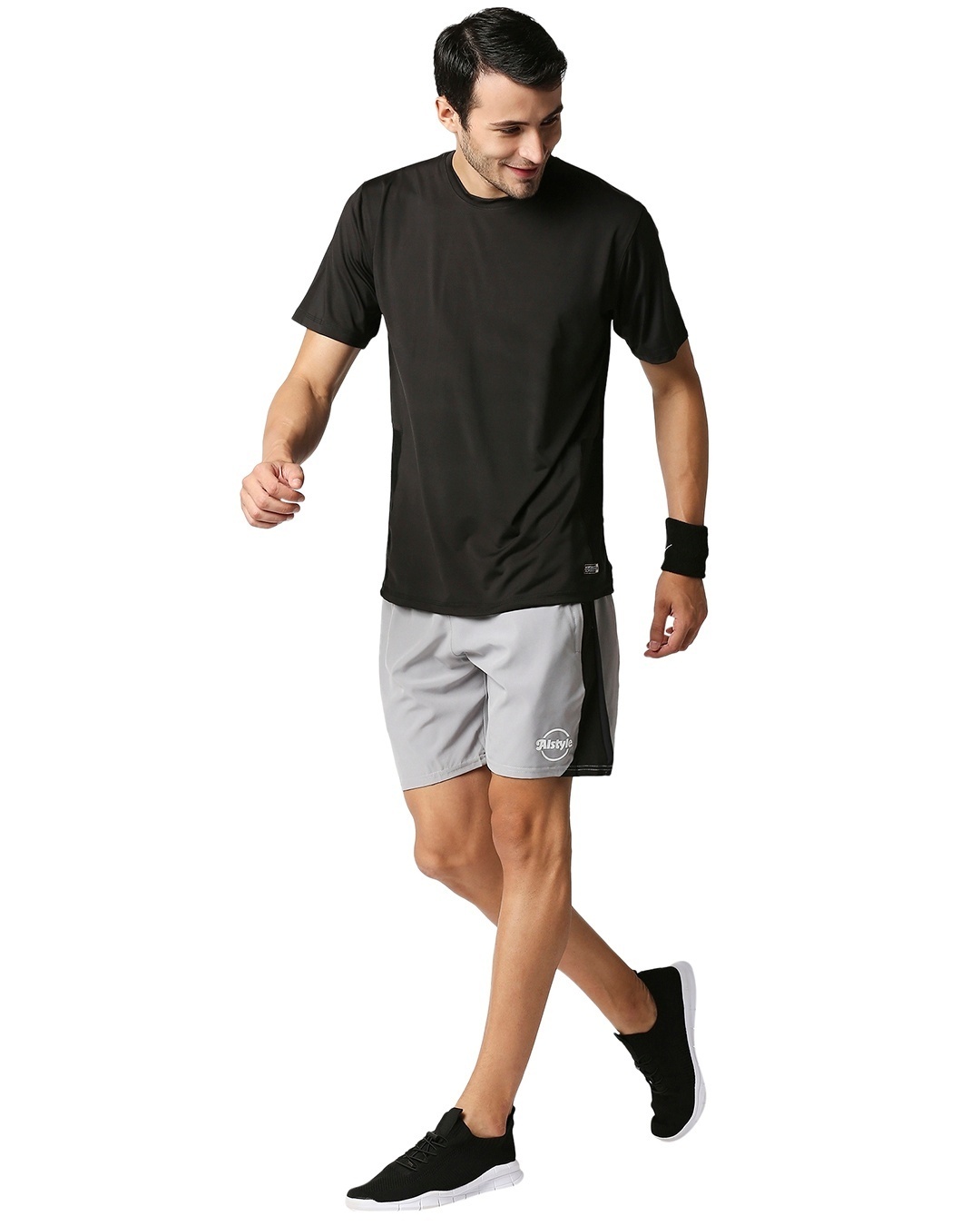 Shop Solid Men Light Grey Regular Shorts
