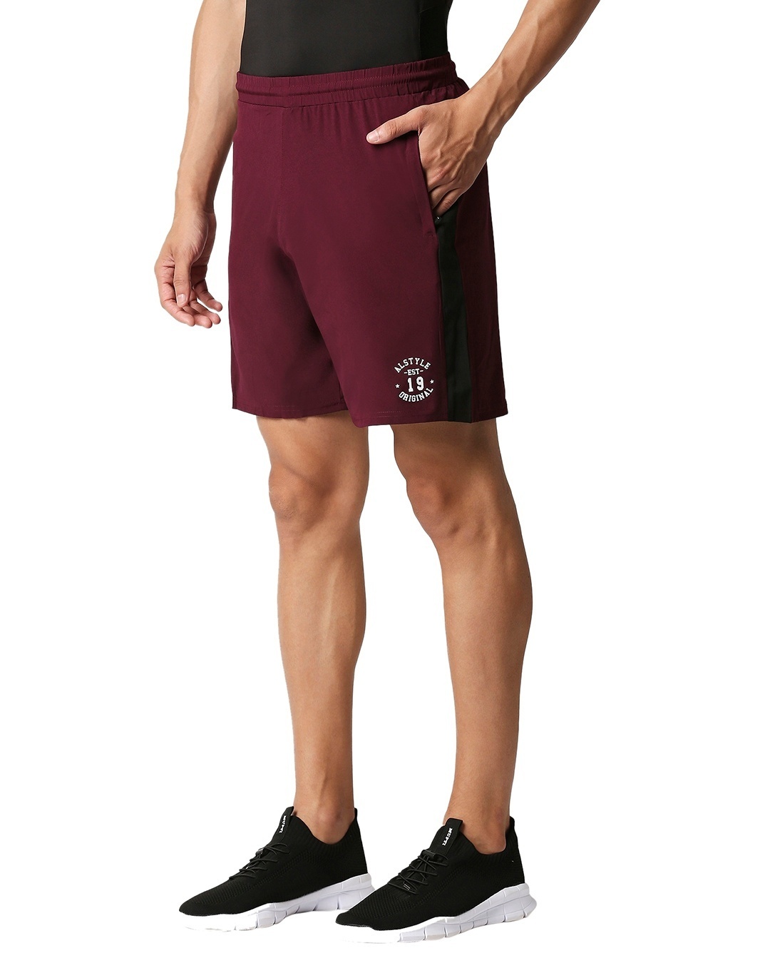 Shop Solid Men Wine Regular Shorts-Design