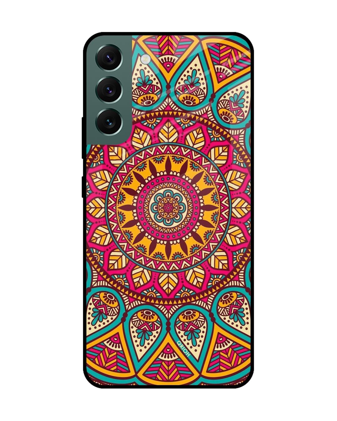 Shop andala Printed Premium Glass Cover For  S22 Plus 5G(Impact Resistant, Matte Finish)-Back